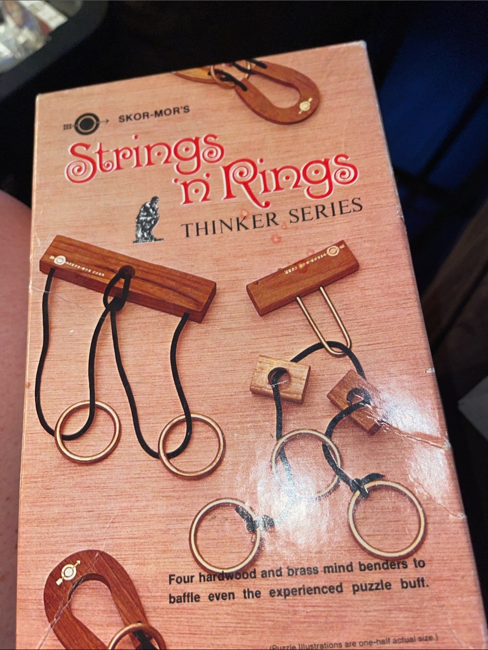 Vintage Strings 'n' Rings Puzzle - Brown